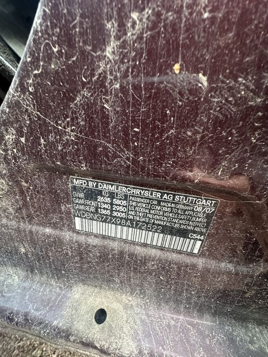 Mercedes S63 AMG W221 6.3 2008 року лонг червоний