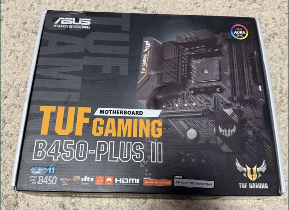 B450 ASUS TUF GAMING plus ii на гарантії + лицензия виндовс