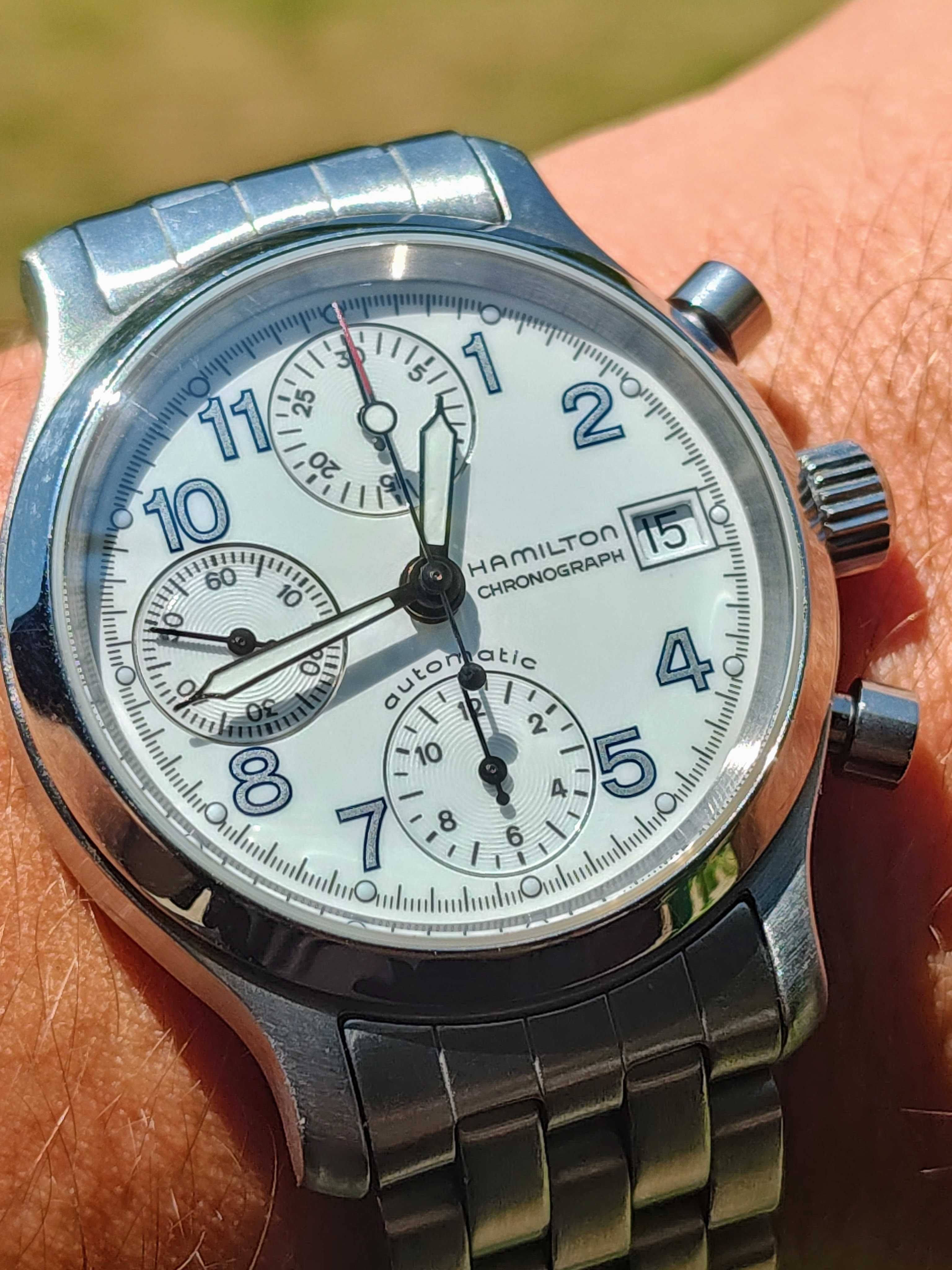 Hamilton 3830 36mm chronograph Valjoux ETA 7750