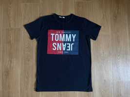 Темно-синя Футболка з принтом TOMMY JEANS BOX Tommy Hilfiger Розмір М