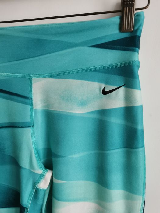 Nike legginsy sportowe damskie logowane wzór S