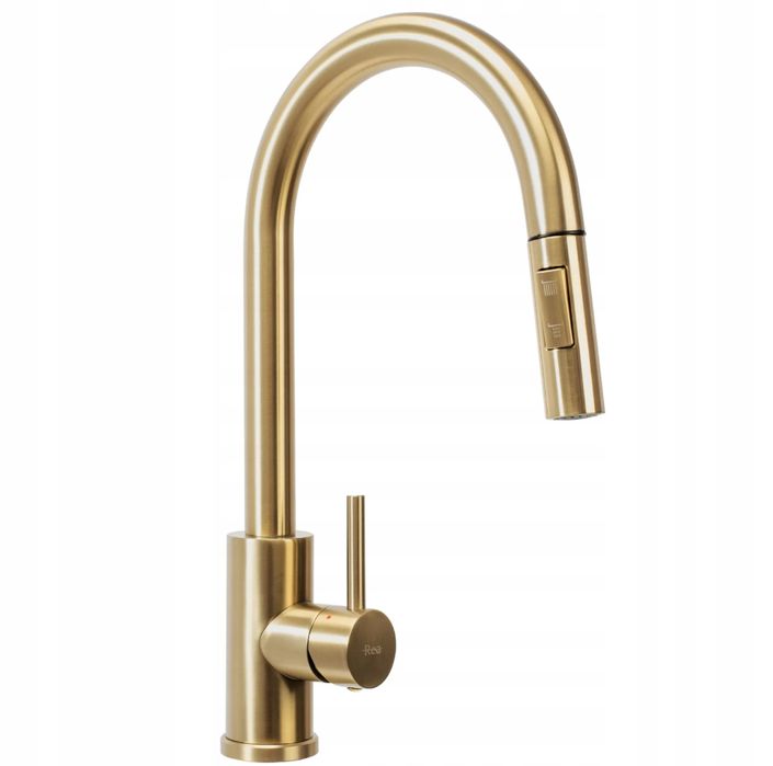 Bateria kuchenna REA zlota szczotkowana