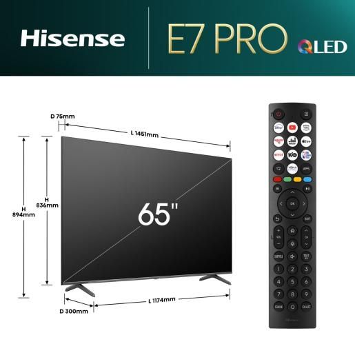 Телевізор Hisense 65E7NQ Pro
