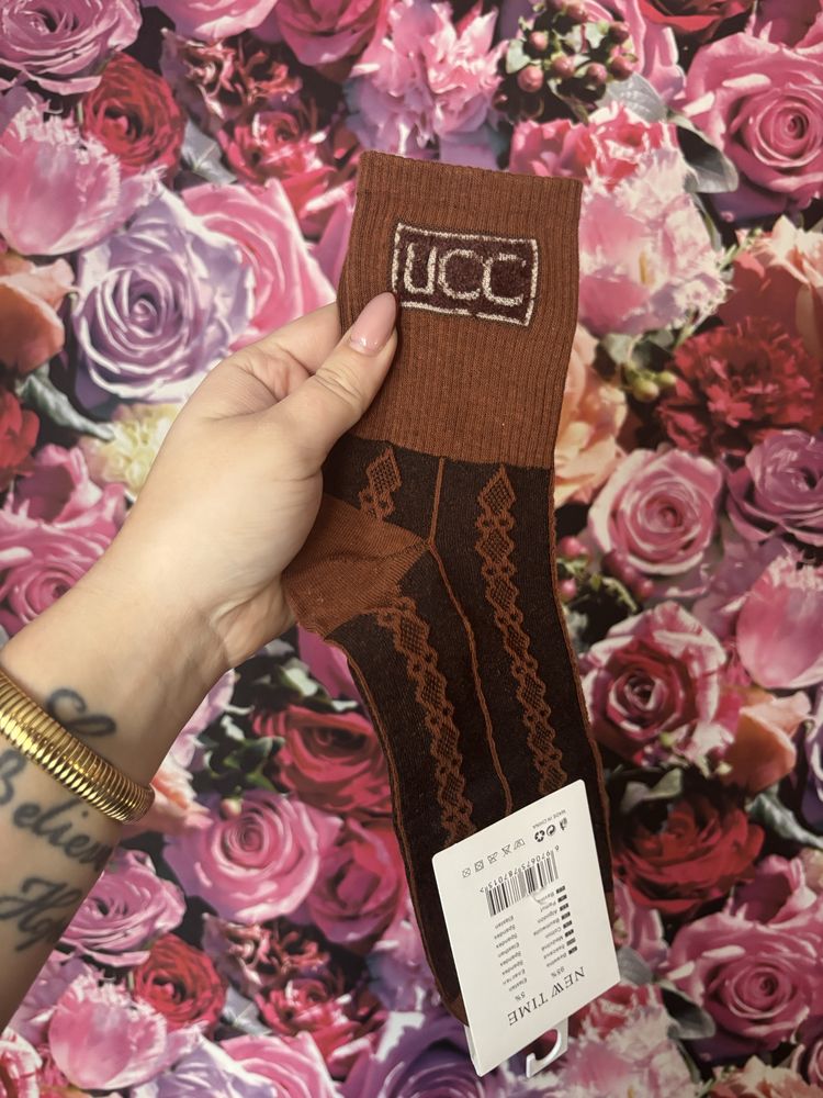 Cudowne skarpetki UGG brązowe