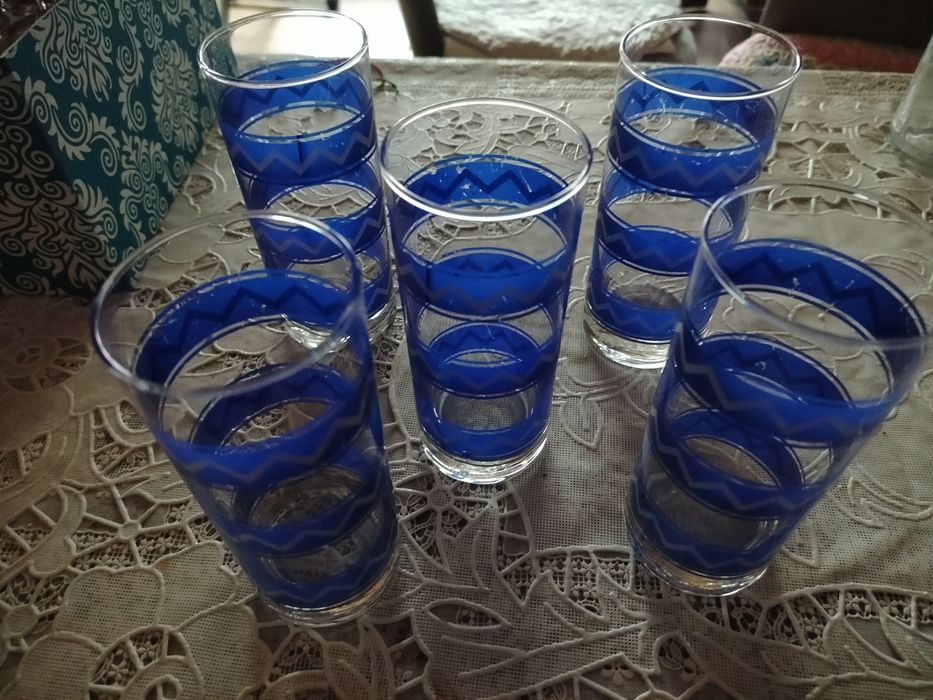 Zestaw 5 wysokich szklanek