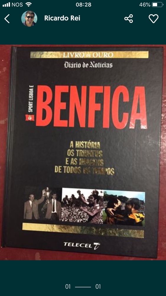 Livro Benfica - 3 Volumes