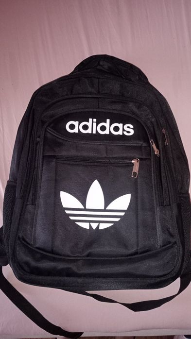 Duży plecak szkolny adidas 4 komory poduszki czarny nowy dmaksi męski