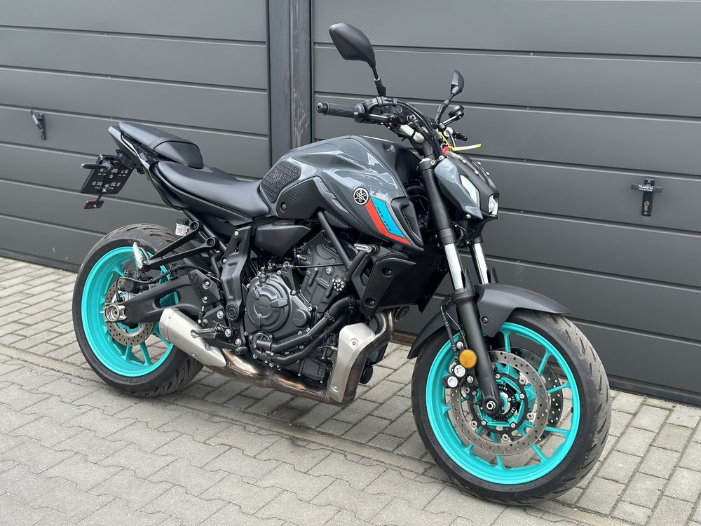 Yamaha Mt07 z 2022r Niemcy pełna moc 55kw cyan