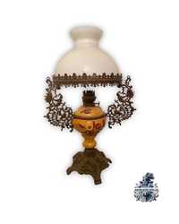 Антикварная бронзовая настольная лампа антикварный  светильник антик
