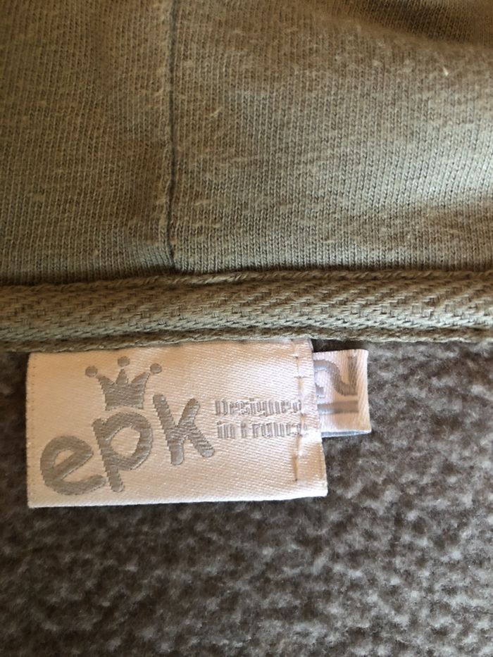 Casaco algodão verde seco EPK! Impecável. 12 anos. Unisexo