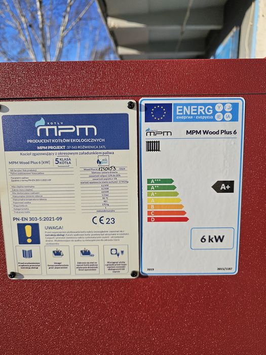 Kocioł MPM 6kw zgazowujący drewno