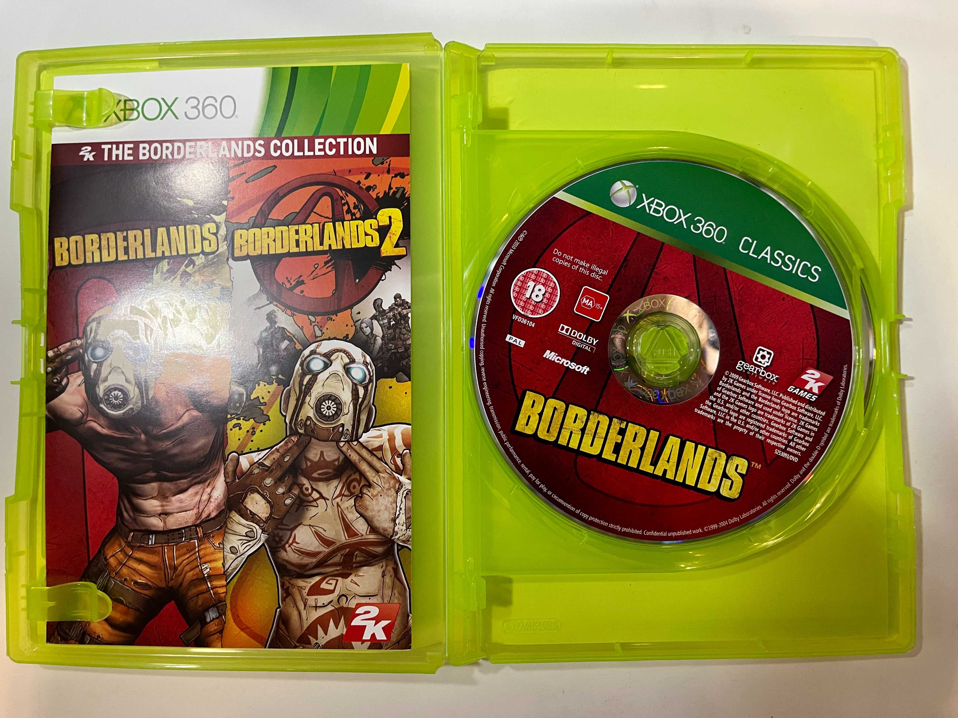 The Borderlands Collection Borderlands 1 + Borderlands 2 Xbox 360