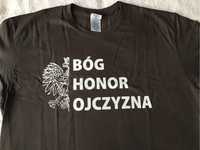 T-Shirt z nadrukiem Bóg Honor Ojczyzna