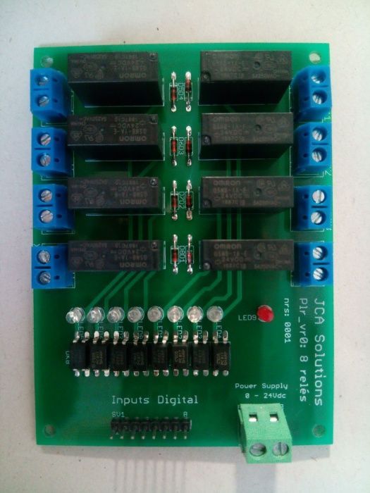Modulo de 8 Relés 24Vdc