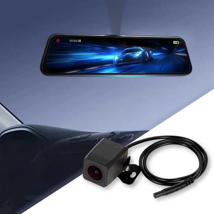 Rejestrator video  DVR F610 BLOW Lusterko ekran 10"  Kamera cofania