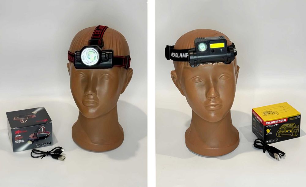 Налобні ліхтарі 2 види: із червоним та білим світлом/подвійний TS-196