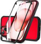 DOSNTO Dwustronne przezroczyste etui do iPhone 15 Plus (6,7")