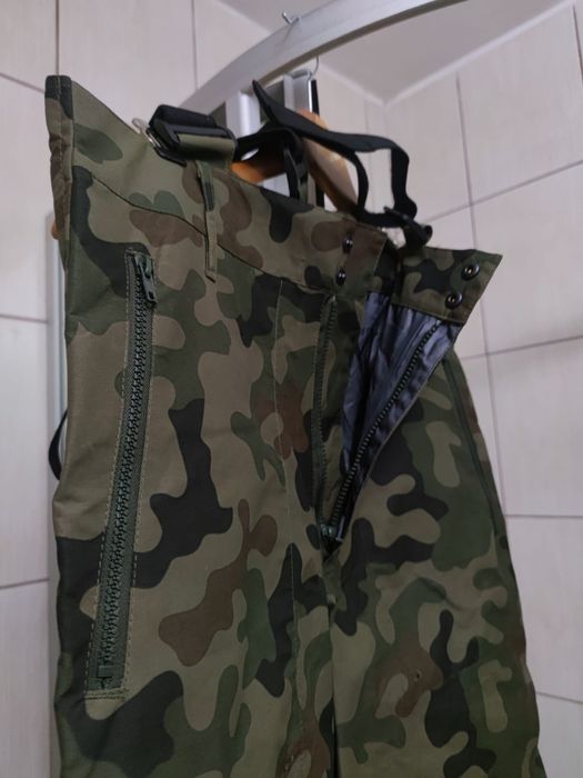 spodnie militarne męskie z szelkami elastycznymi wojskowe nieprzemakal