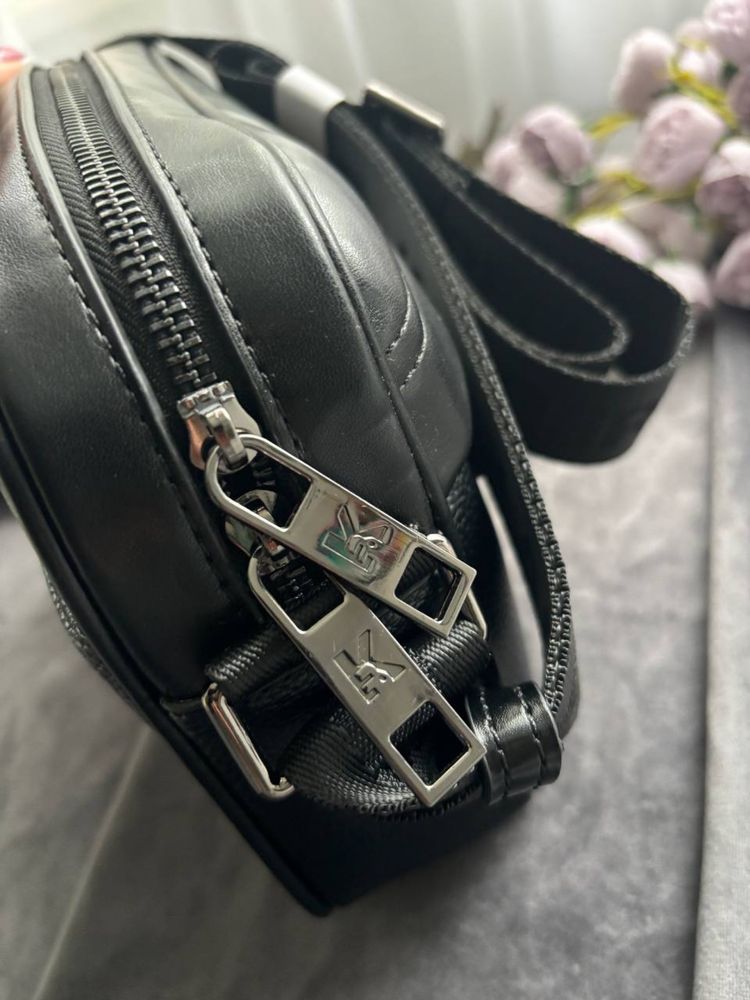 Шкіряна сумка чоловіча Karl L. Crossbody подарунок чоловіку