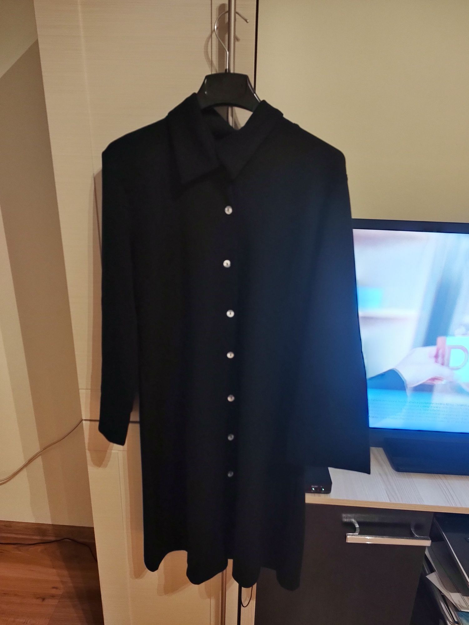 Bluzka tunika czarna L