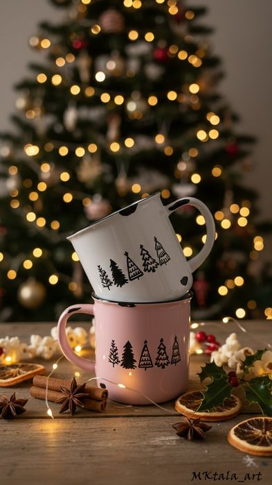 Kubeczki kubki świąteczne box prezentowy