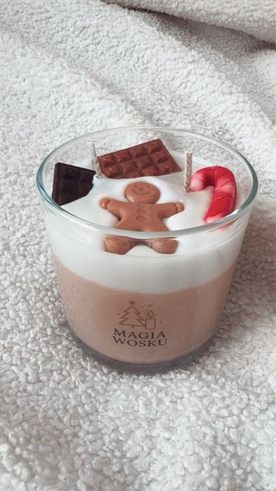 Świece sojowe handmade w szkle święta