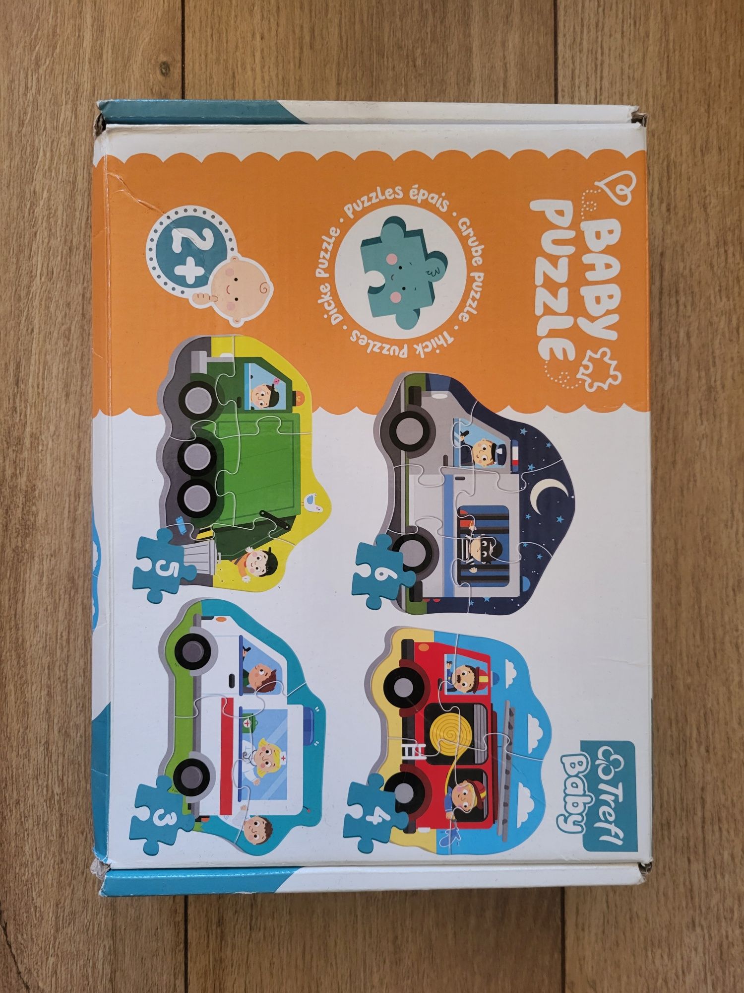 Puzzle pojazdy dla maluchów