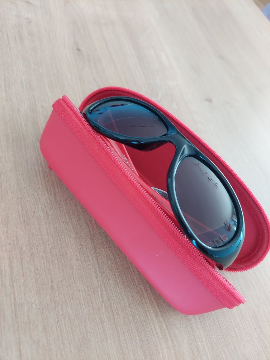 Polar Style S8174 Czarno Czerwone Elastyczne okulary dziecięce z polar