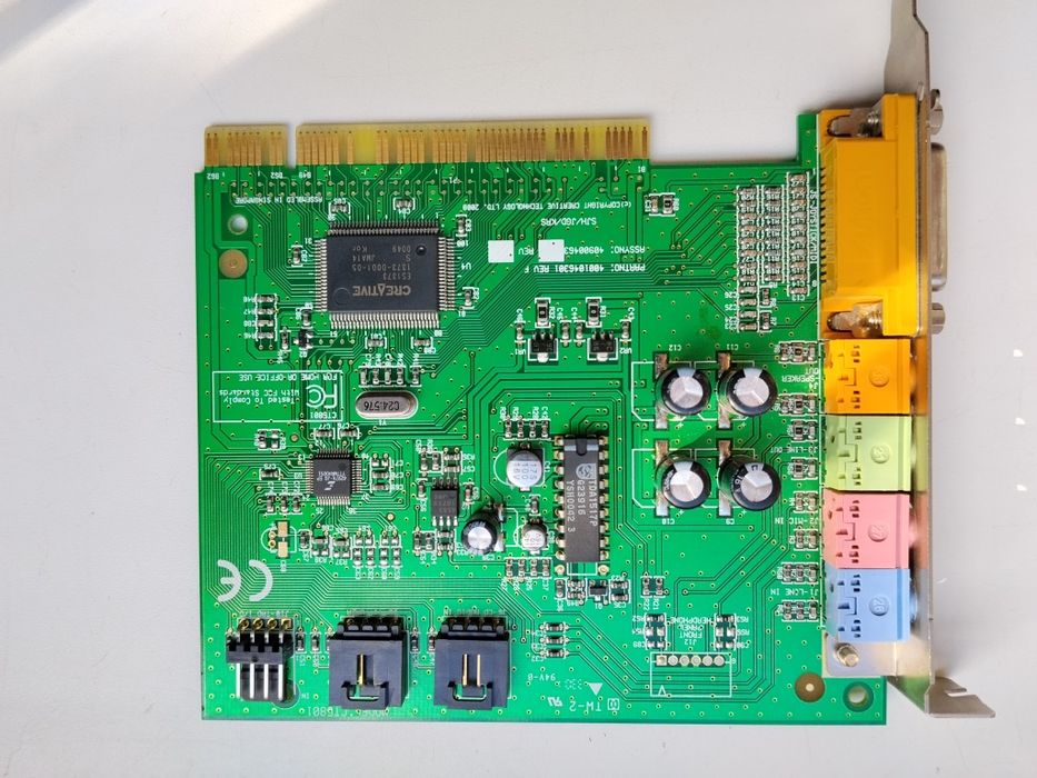 Рабочая звуковая карта Creative PCI раритет антиквариат винтаж