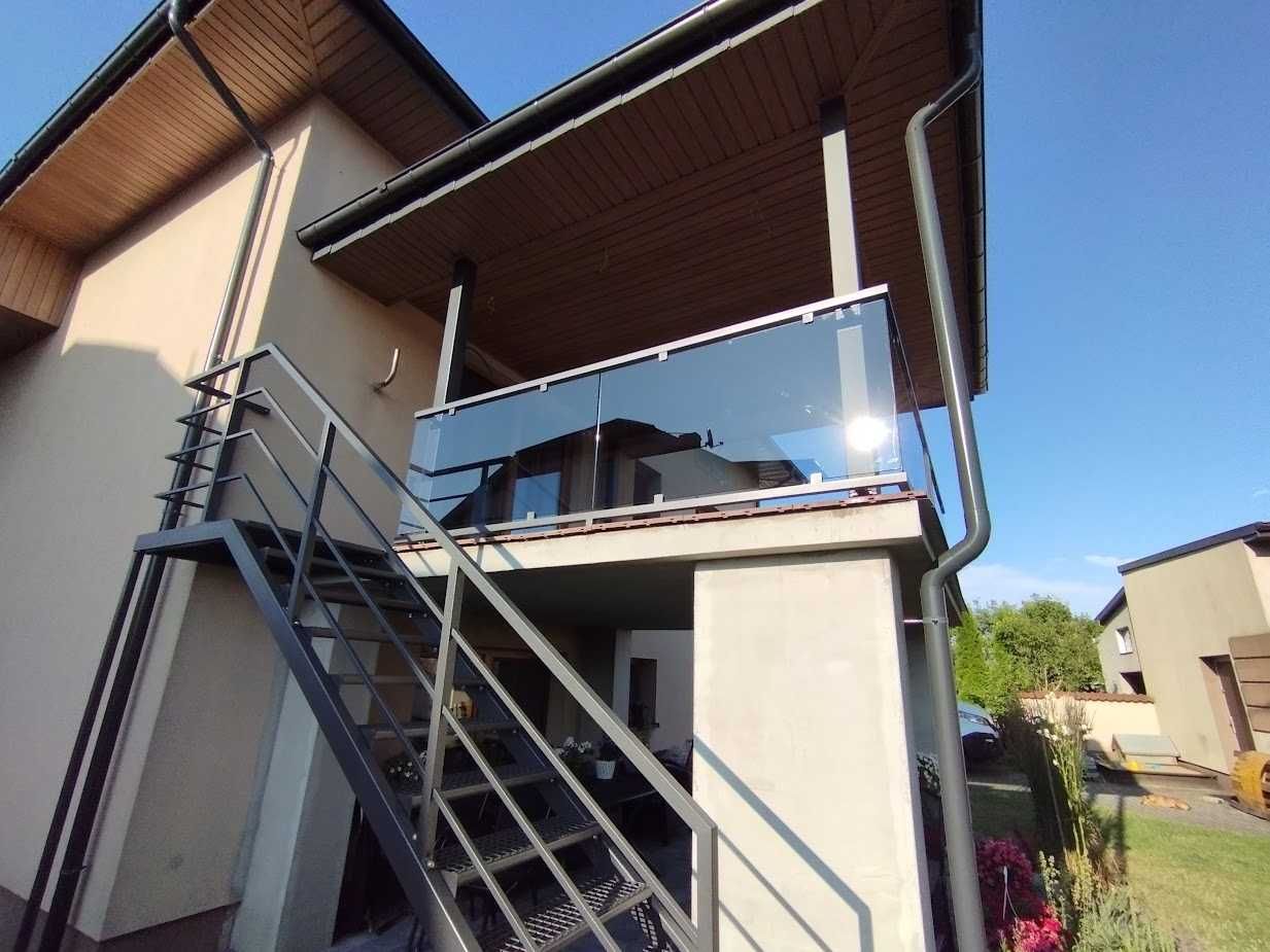 Balustrady szklane metalowe nierdzewne Częstochowa