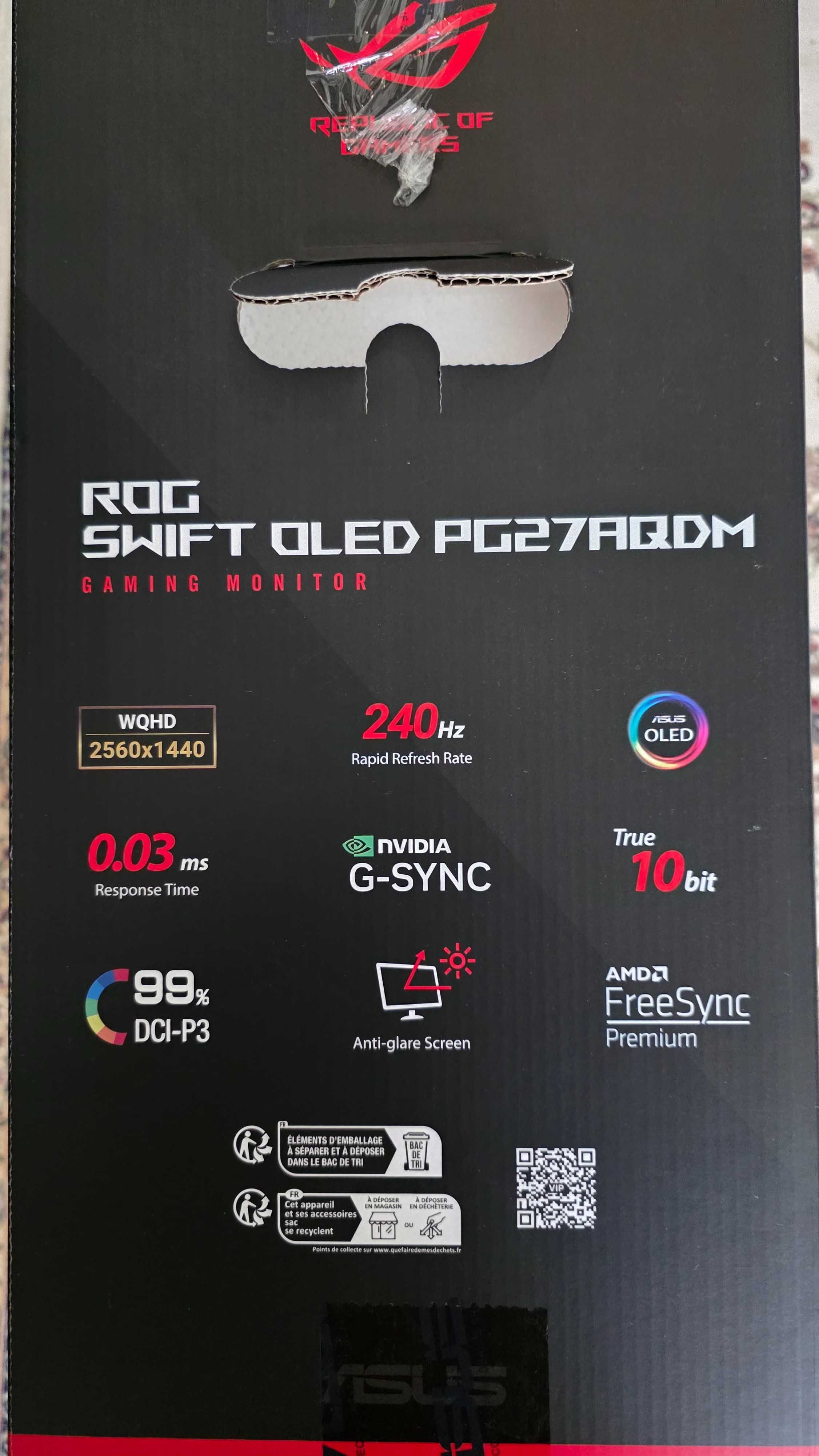 Монітор Asus ROG Swift OLED PG27AQDM
