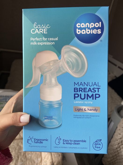 Молоковідсмоктувач Canpol Babies Basic ручний, 12/216 (НОВИЙ)