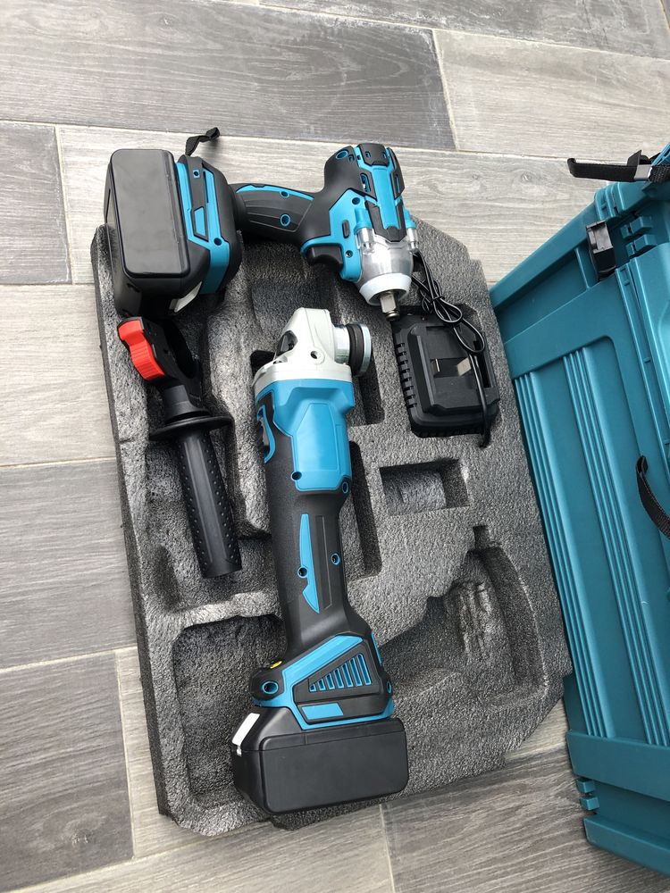 Makita набір 6в1 макита Шуруповерт Болгарка Міні пила Перфоратор