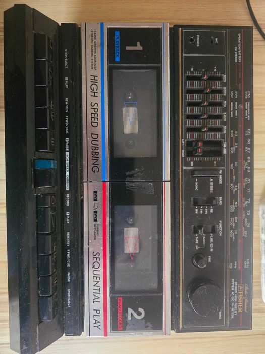 Магнітофон fisher ph-w702k фішер sanyo