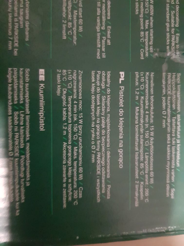 Nowy pistolet na gorąco Parkside