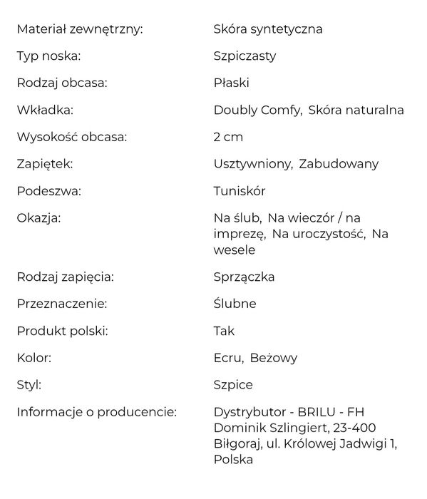 Buty ślubne taneczne