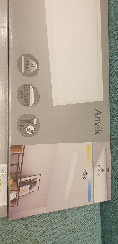 Inspire 120x30 nowe oświetlenie sufitowe prostokąt