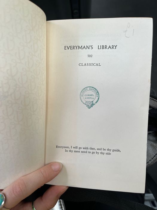 Коментарі Цезаря, Книга 1955 року, Лондон, має приватний штамп