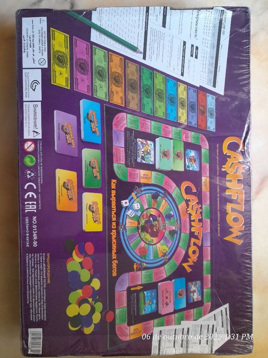 Jogo de Tabuleiro "Cashflow"-versão em Russo