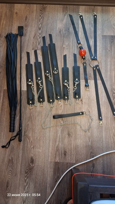 Набор для двоих для игр из натуральной кожи ручной работы