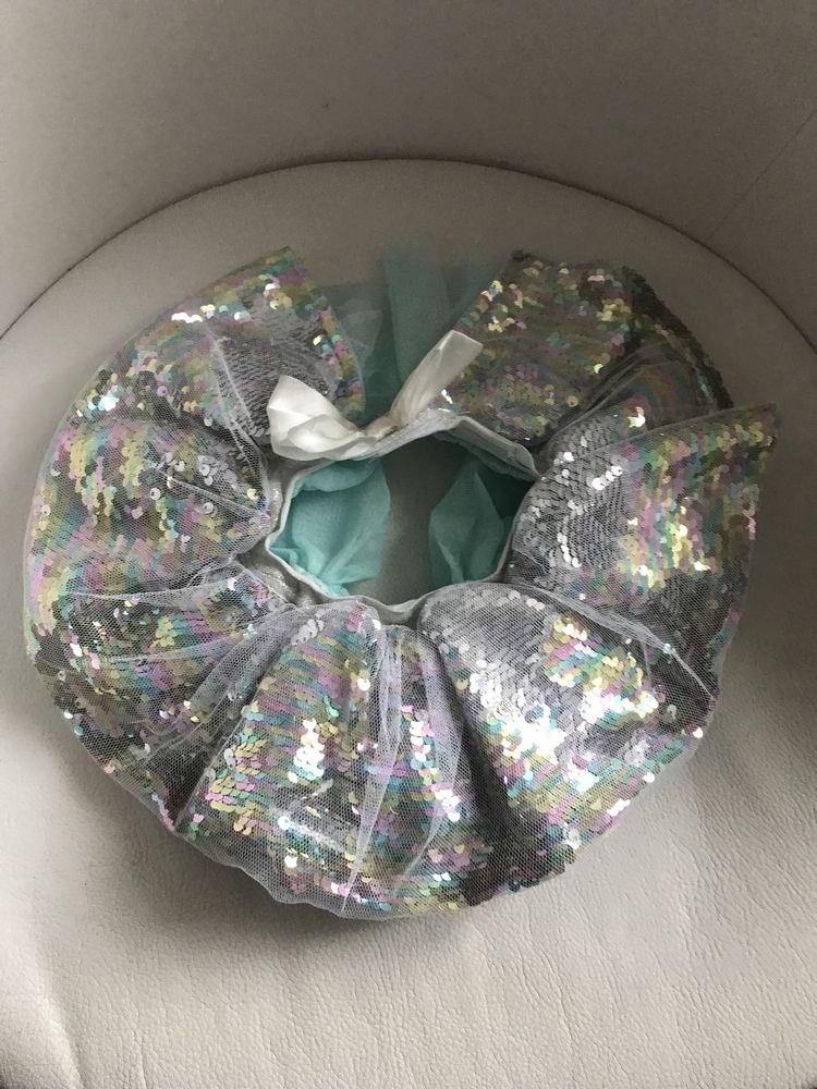 Spódniczka cekinowa  niemowlęca  Tutu r. 0- 6 M