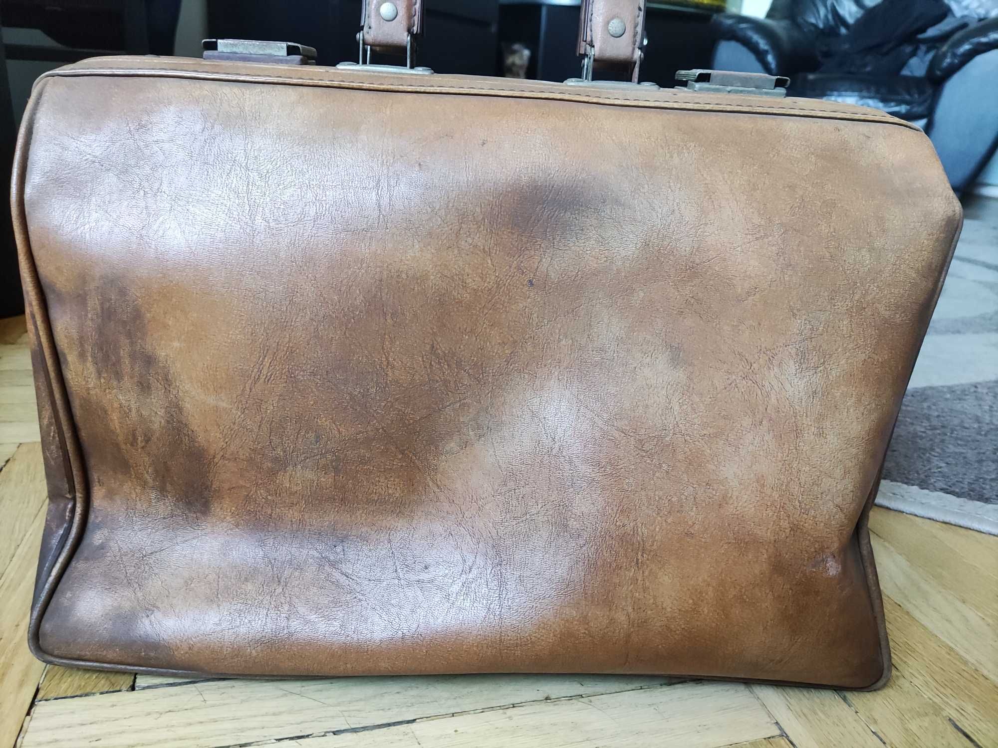 Stara torba kufer duży vintage PRL relikt