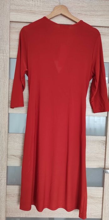 NOWA sukienka z wiskozy z kopertowym dekoltem do karmienia M/L