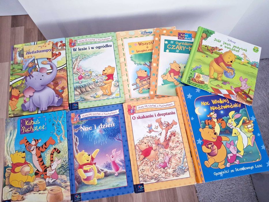 Kubuś Puchatek zestaw 9 książeczek z przygodami Kubusia Puchatka