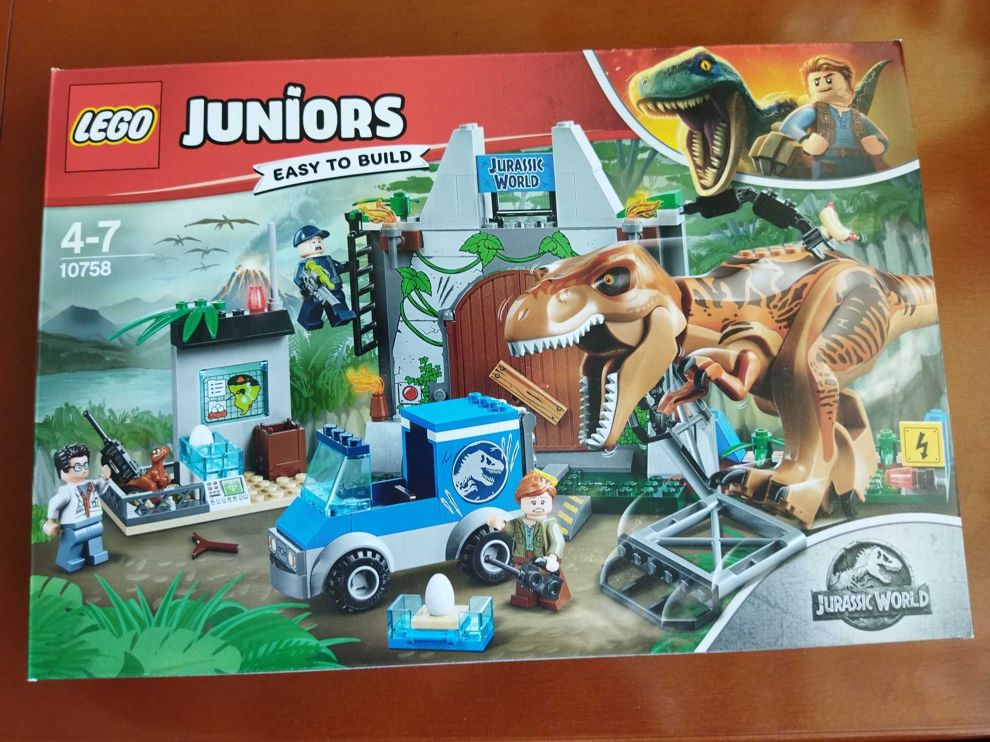 Klocki Lego 10758 Juniors Jurassic World T. Rex Na Wolności-nowe