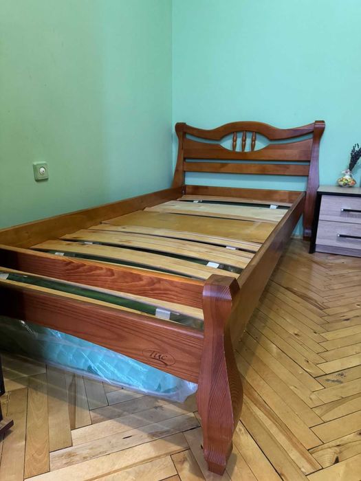 Ліжко 90×200 фабрики ТИС+матрас в подарунок