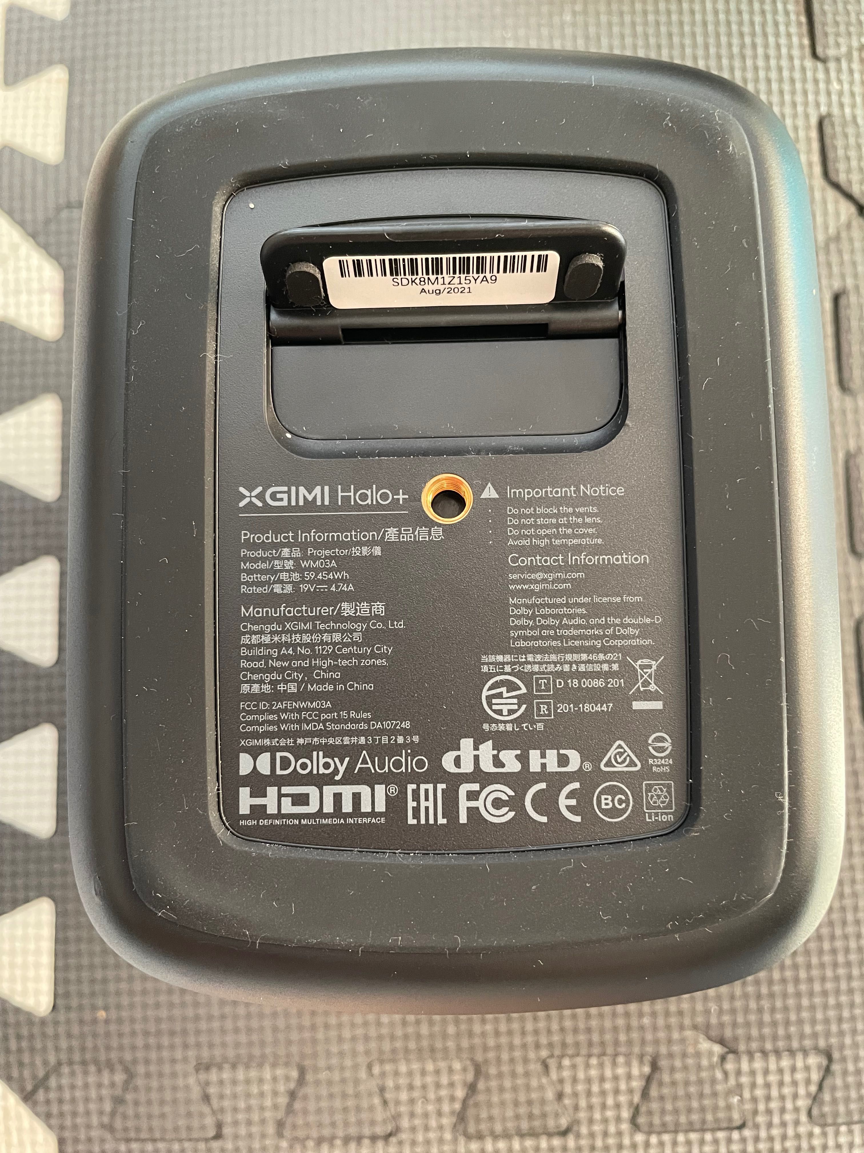 Projektor XGIMI Halo+ GTV Full HD (1920 x 1080), Wi-Fi, Bluetooth