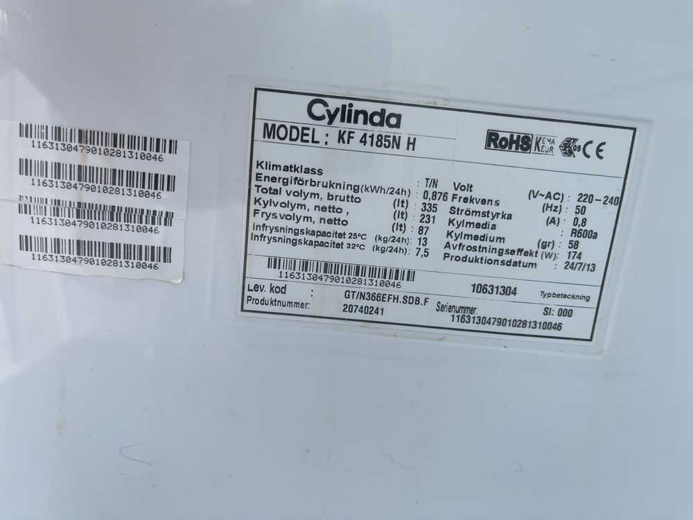 Холодильник Cylinda #05858