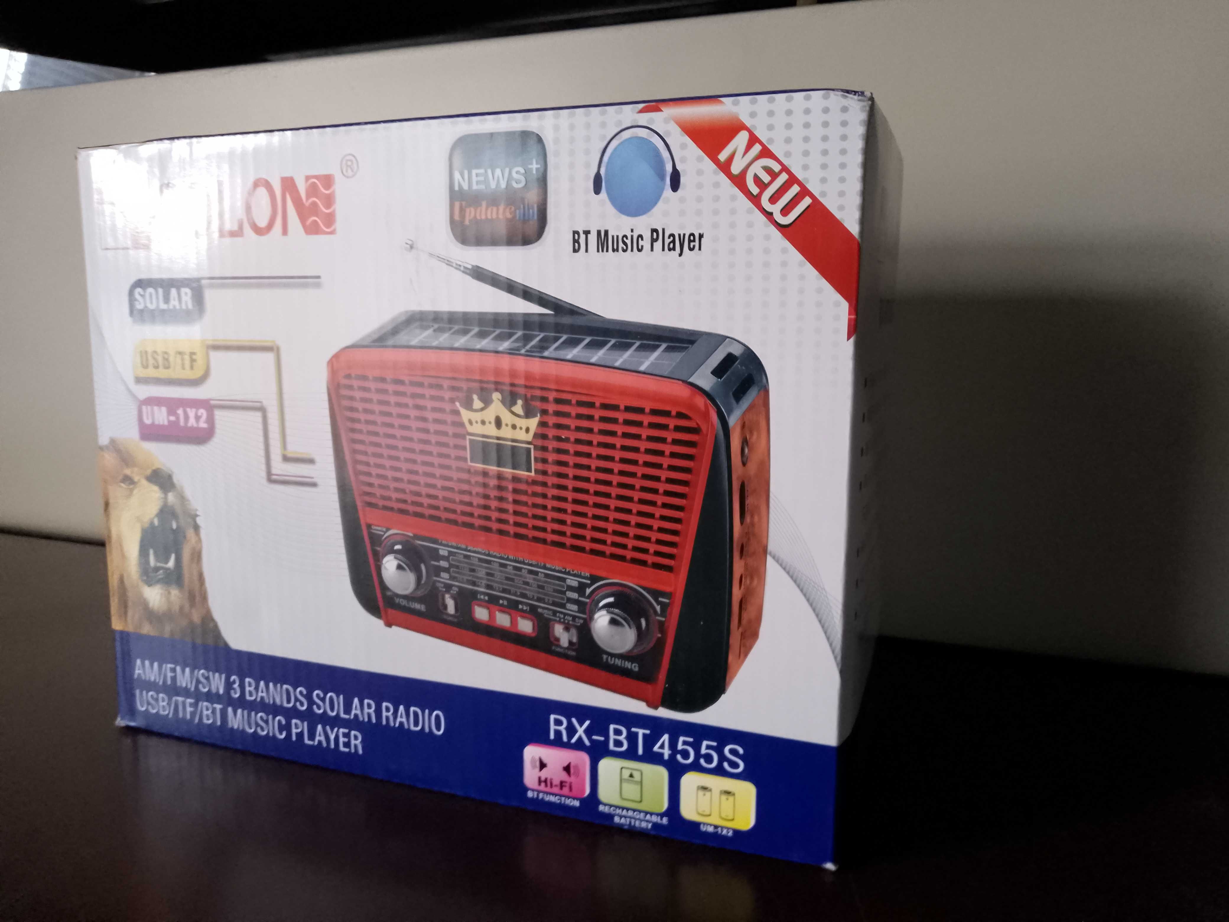 radio solarne PRZENOŚNE RETRO AKUMULATOR SOLAR USB nowe zapakowane nis