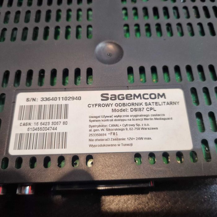 dekoder Sagemcom DS187